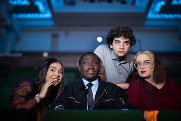 The Spreadsheet Champions (from left to right): Carmina Solares, Yvan De La Paix, Alkmini Gaitantzi and Mason Brainthwaite.