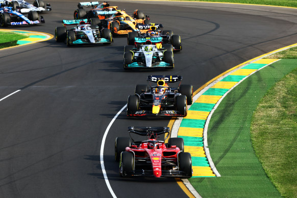 Charles Leclerc leads the field.