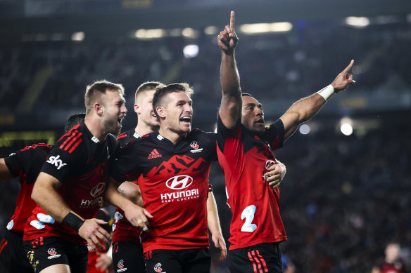 Sevu Reece scores as the Crusaders take yet another Super Rugby title.
