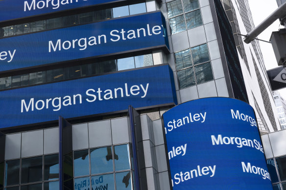 Financial giant Morgan Stanley is one of the banks facing heavy losses on their loans.
