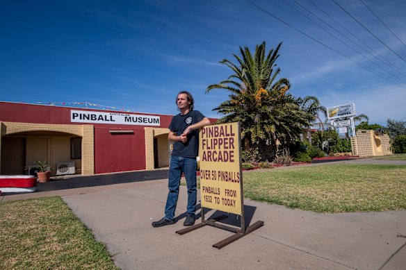 The Australian Pinball Museum in the Nhill Oasis Motel.