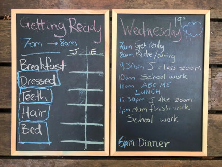 The new blackboard has been a game-changer for our household.