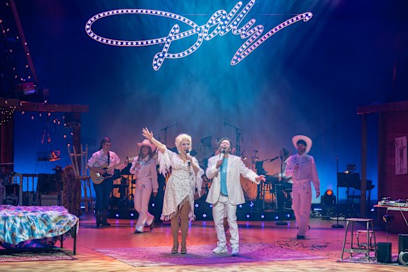 The show’s framing narrative is a wafer-thin pretext to whip out the glitter and bang out Dolly classics.