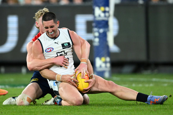 Carlton’s Jacob Weitering is one of a number of key players who have struggled for form this season.