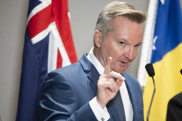Energy Minister Chris Bowen.