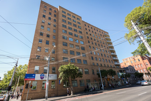 St Vincent’s Hospital in the inner Melbourne suburb of Fitzroy.