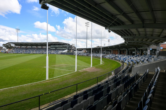 Ballarat’s Mars Stadium was to be refurbished for the Commonwealth Games.