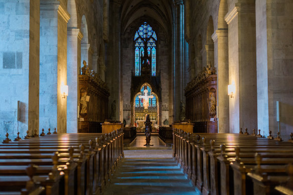 Inside the Abbey.