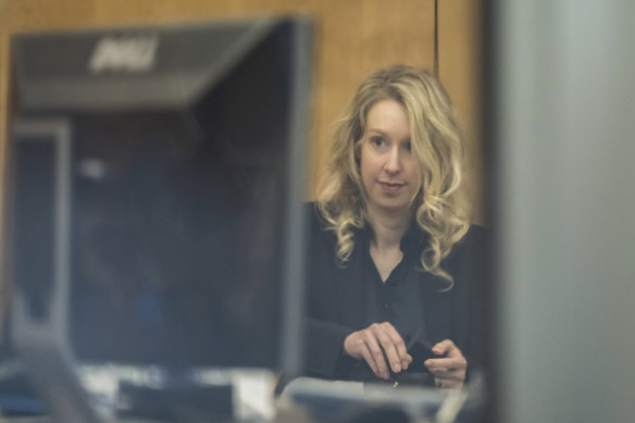 Theranos founder and CEO Elizabeth Holmes arrives to federal court in San Jose, California, to hear her sentence.