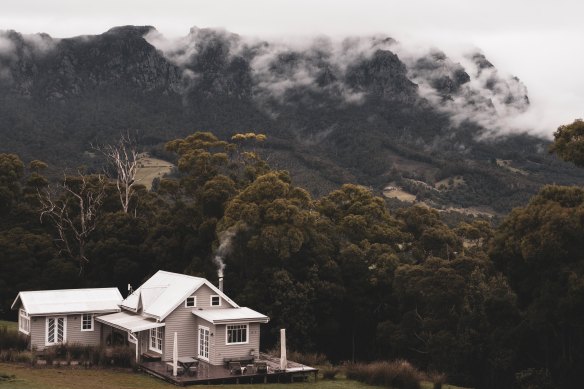 Felons Corner with Mount Roland as a backdrop.