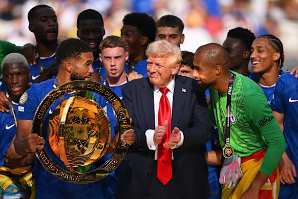 Donald Trump at last year’s Club World Cup final.