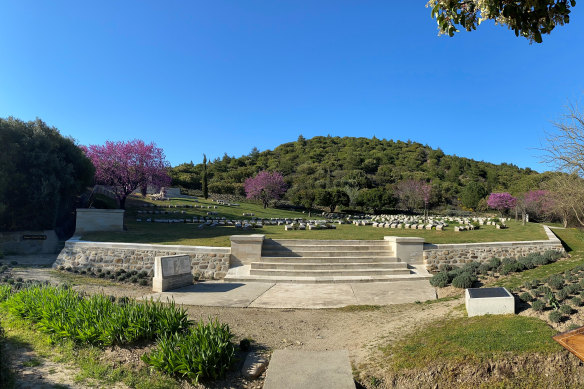 The cemetery at Shrapnel Valley on the Gallipoli Peninsula, empty of visitors this year. 