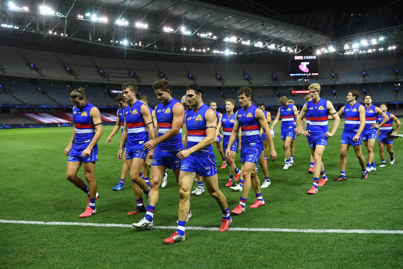 The Western Bulldogs, who lost in round one to Collingwood, have been recalled to Melbourne ahead of a potential restart to the season.