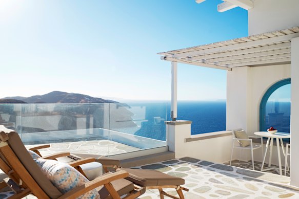 Serene clifftop sanctuary Anemomilos, Folegandros.