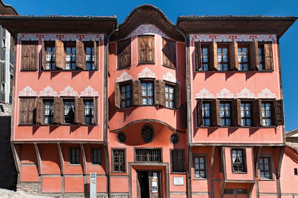 The history museum in the old town of Plovdiv was built in the Bulgarian Revival architectural style.