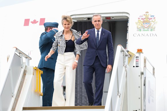 Canadian Prime Minister Mark Carney and his wife Diana Fox Carney arrived in Sydney.