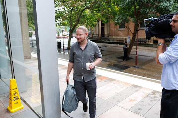 Palestine Action Group organiser Josh Lees arrives at the Supreme Court ahead of an eleventh-hour legal challenge against protest restrictions.