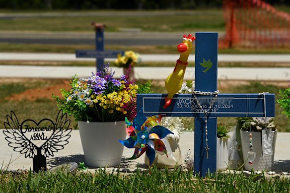 Jack’s grave at the Orange Cemetery.
