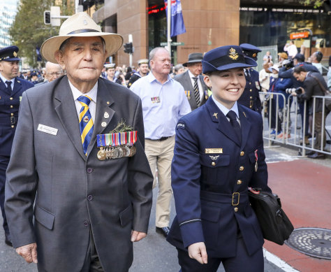 Don Kennedy on Anzac Day, 2021.