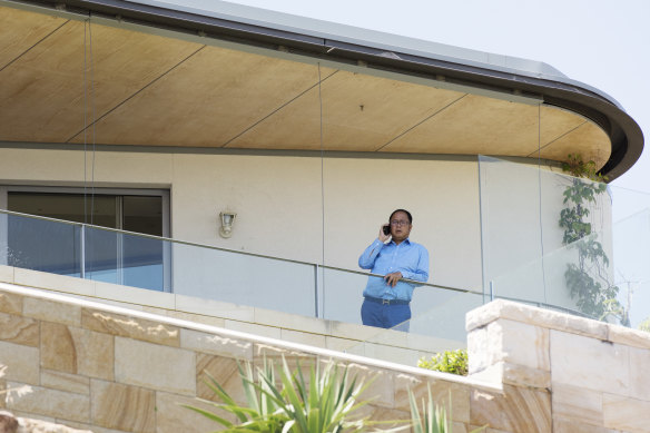 Huang Xiangmo at his palatial Mosman home before he was refused Australian citizenship.