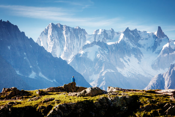The Tour du Mont Blanc allows hikers to see the massif from all angles. 