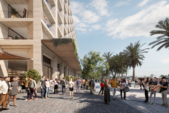 A foreshore park will make up half the Central Barangaroo site.