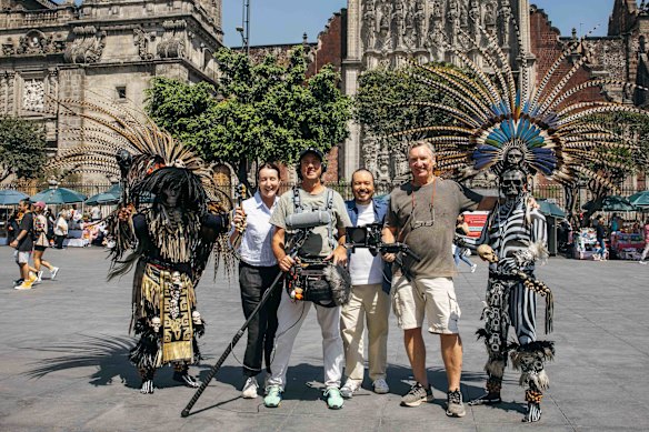 Adam Liaw with his North American Fan Feast crew in Mexico City.