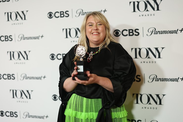 Marg Horwell With Her Award