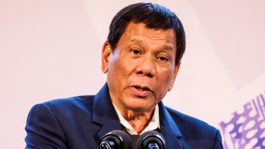 President Rodrigo Duterte told soldiers to shoot female rebels' genitals.