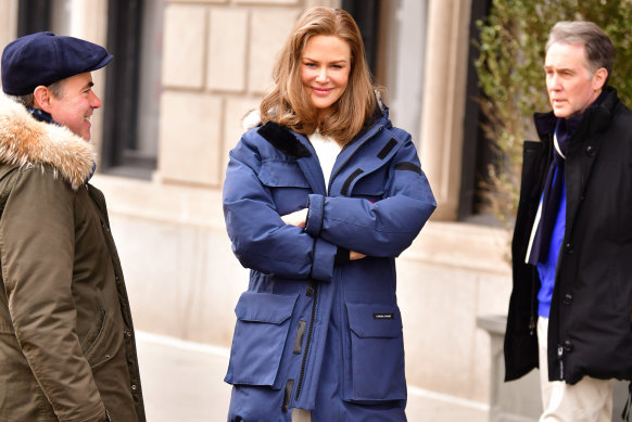 Celebs wearing discount canada goose coats