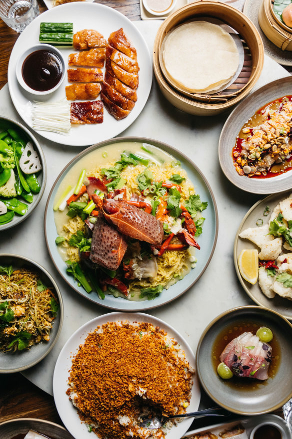 Assorted dishes.