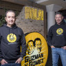 Co-chief executive officers of Guzman Y Gomez, Hilton Brett (left) and founder Steven Marks (right).