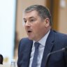 Metcash Food boss Grant Ramage during a Senate inquiry hearing into supermarket prices on Thursday 11 April 2024.