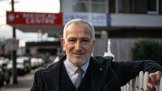 GP and Muslim community leader Jamal Rifi in front of his medical centre in Belmore, Sydney.