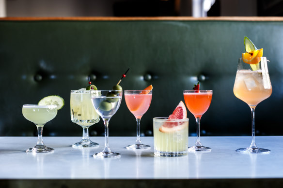 The bar specialises in cocktails. 