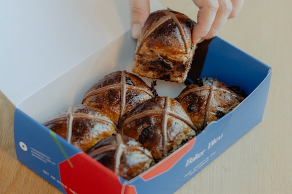 Baker Bleu’s sour cherry and chocolate buns are packed with 66 per cent Belgian dark chocolate and fresh ginger.
