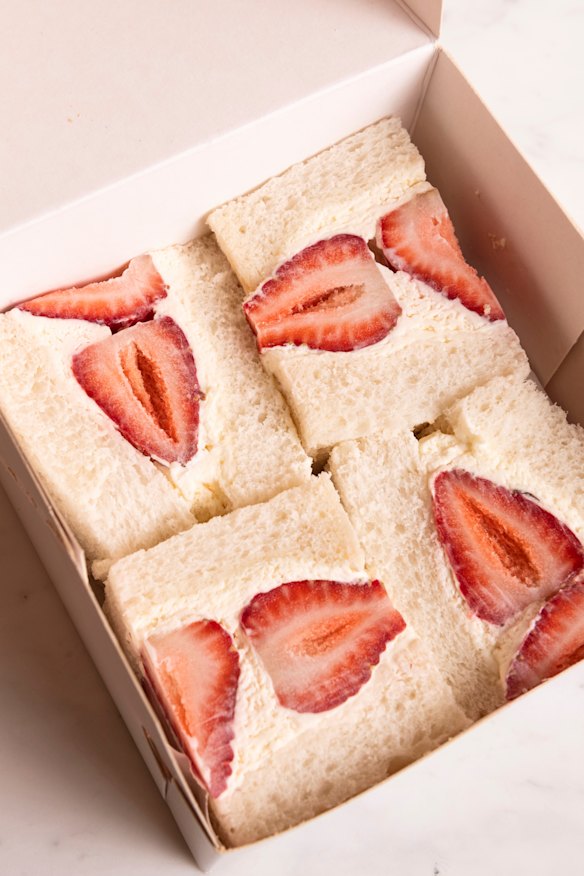 Strawberry sando.
