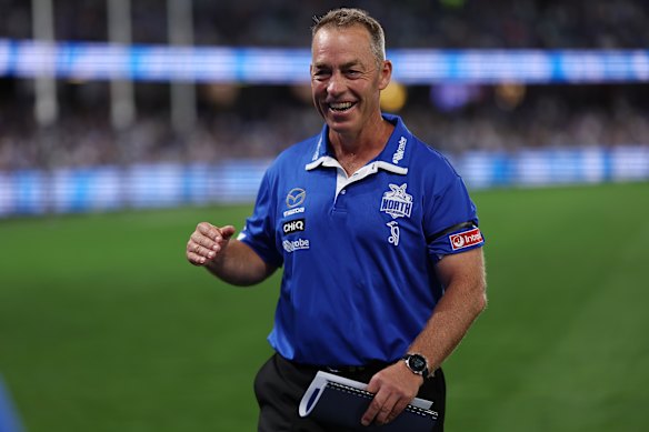 Alastair Clarkson was pleased to get North Melbourne’s season off to a winning start.