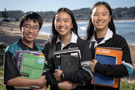 HSC siblings Josh, Tammie and Rebecca Liew. 