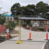 Parts of Donald McLean reserve in Spotswood taped off on Wednesday after asbestos-containing material was found.