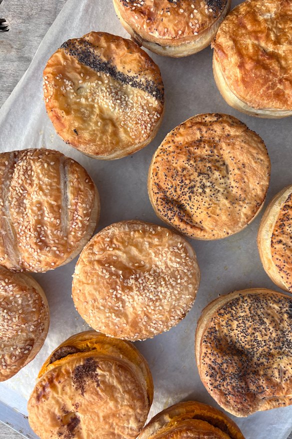 Pie flavours rotate regularly.