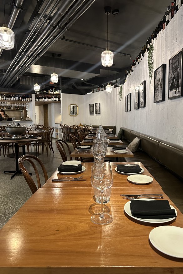 The dining room.