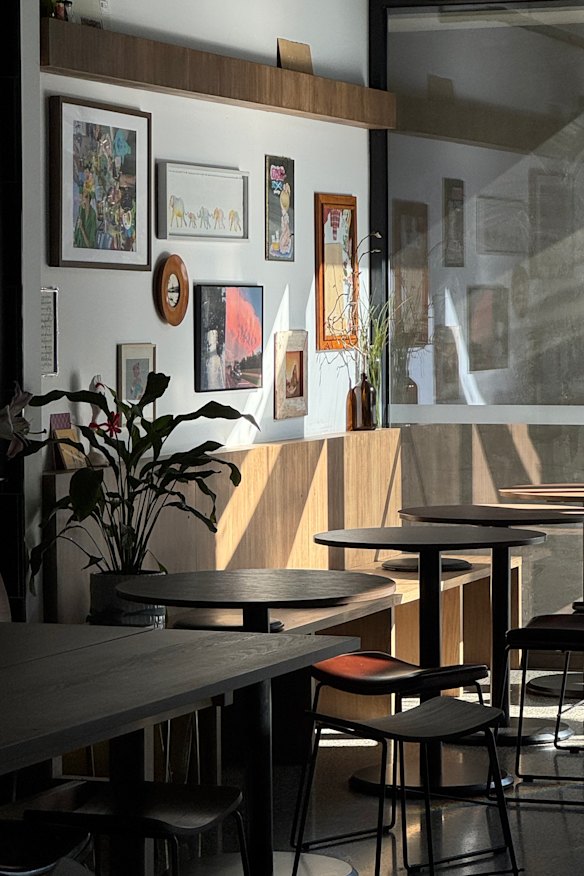 Inside the Collingwood cafe.