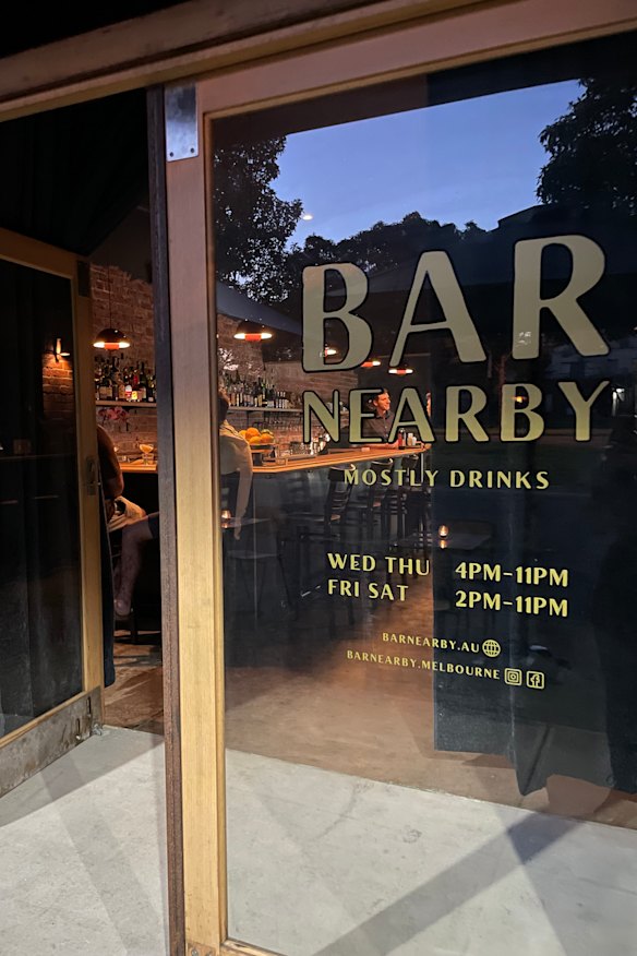Open for mostly drinks, but you can BYO food or order in takeaway.