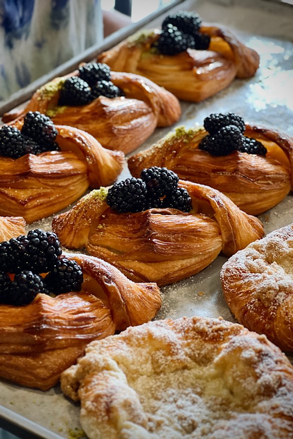 Blackberry danishes.