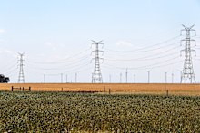 Transmission towers in Victoria. Geraldine Slattery says getting the energy transition right is crucial to Australia’s prosperity.