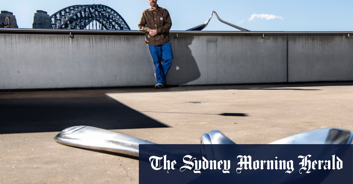 A new, larger than life teaspoon sculpture lands on Sydney Harbour