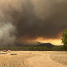 The bushfire near Grampians National Park earlier this week.