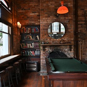 Inside the historic hotel.