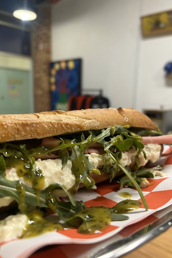 Regular specials rotate like “the rookie” featuring mortadella, stracciatella, house honey and mustard sauce, salse verde and rocket.